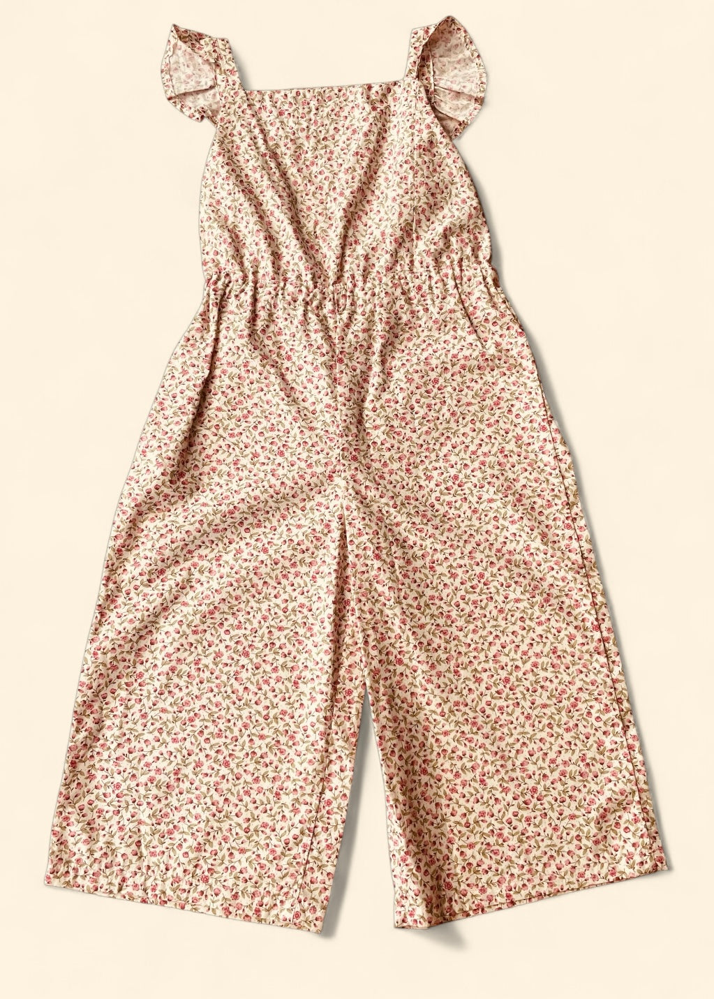 Y Summer jumpsuit peony flowers