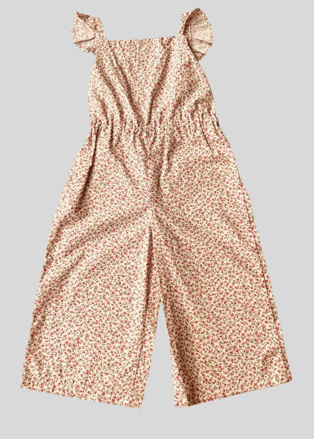 Y Summer jumpsuit peony flowers