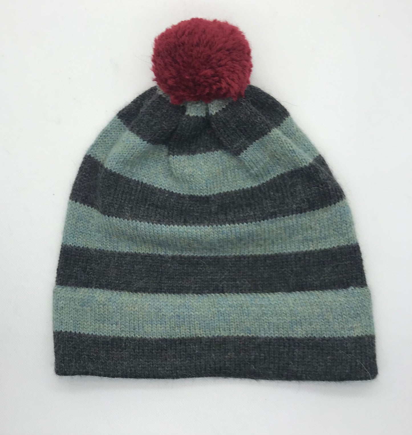 Winter 25/26 collection. Striped bobble hat